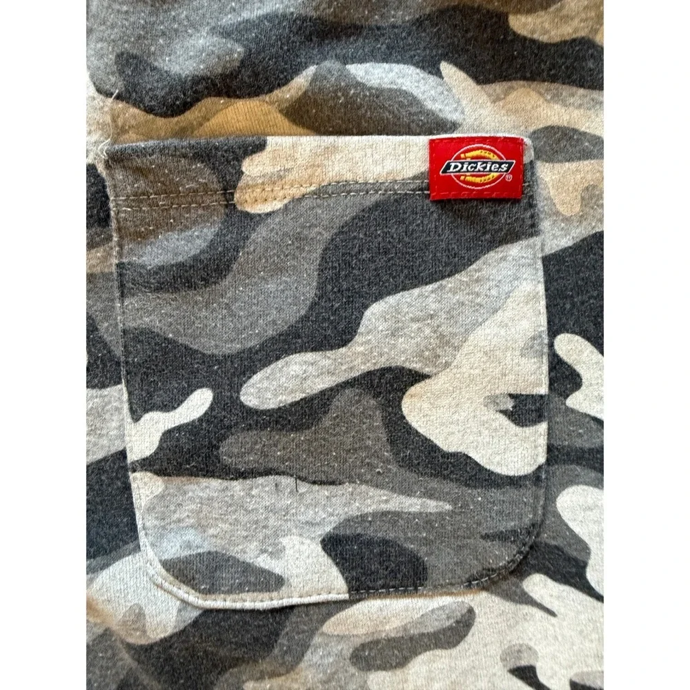 Dickies Camo Sweatpants‎ Girls M Grey Excellent Logo Joggers L1106FO